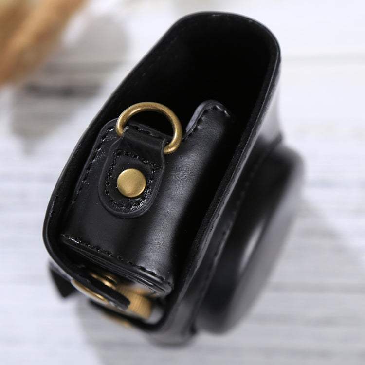 Full Body Camera PU Leather Case Bag with Strap for Canon PowerShot SX730 HS / SX720 HS (Black) by buy2fix