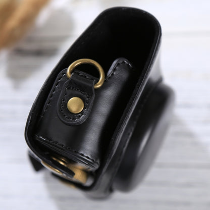 Full Body Camera PU Leather Case Bag with Strap for Canon PowerShot SX730 HS / SX720 HS (Black) by buy2fix