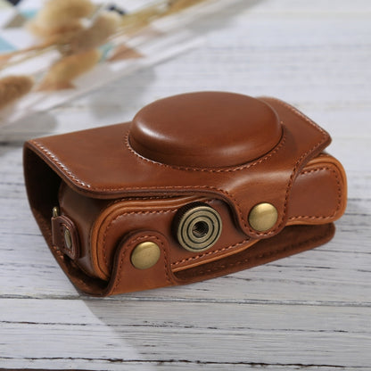 Full Body Camera PU Leather Case Bag with Strap for Canon PowerShot SX730 HS / SX720 HS (Brown) by buy2fix