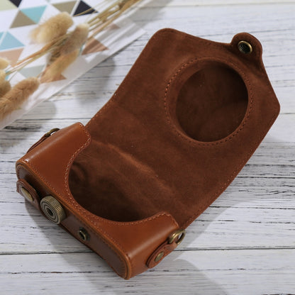 Full Body Camera PU Leather Case Bag with Strap for Canon PowerShot SX730 HS / SX720 HS (Brown) by buy2fix