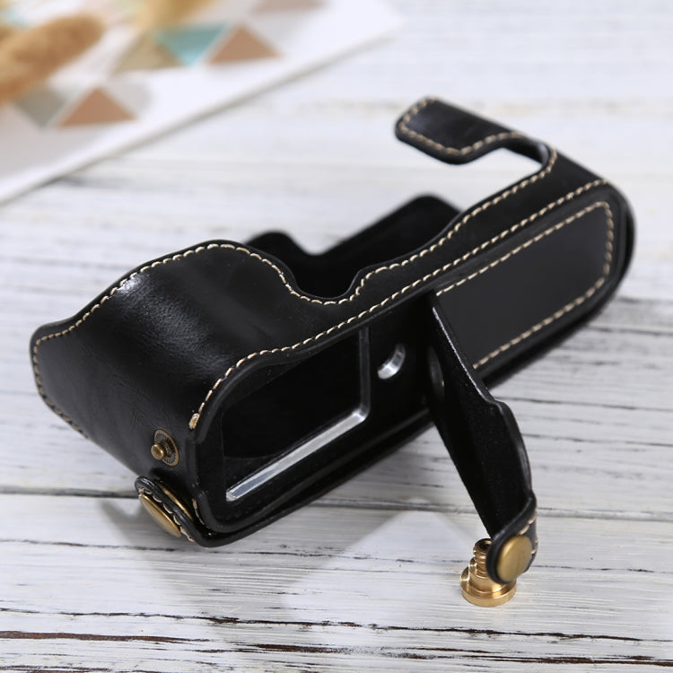 1/4 inch Thread PU Leather Camera Half Case Base for FUJIFILM X-E3(Black) - Half Case by buy2fix | Online Shopping UK | buy2fix