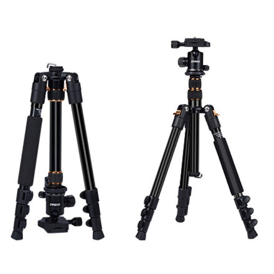 TRIOPO K2508S+B1S Adjustable Portable  Aluminum Alloy Tripod with Ball Head for SLR Camera(Gold) - Tripods by TRIOPO | Online Shopping UK | buy2fix