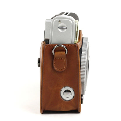PU Leather Camera Protective bag for FUJIFILM Instax Mini 90 Camera, with Adjustable Shoulder Strap(Brown) by buy2fix