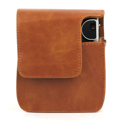 PU Leather Camera Protective bag for FUJIFILM Instax Mini 90 Camera, with Adjustable Shoulder Strap(Brown) by buy2fix