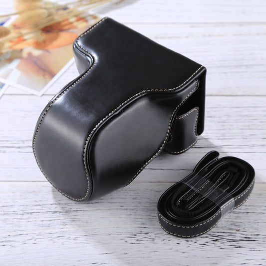 Full Body Camera PU Leather Case Bag with Strap for FUJIFILM X-A3 / X-A2/ X-M1 / X-A10 (16-50mm / 18-55mm / XF 35mm Lens)(Black) - Camera Accessories by buy2fix | Online Shopping UK | buy2fix