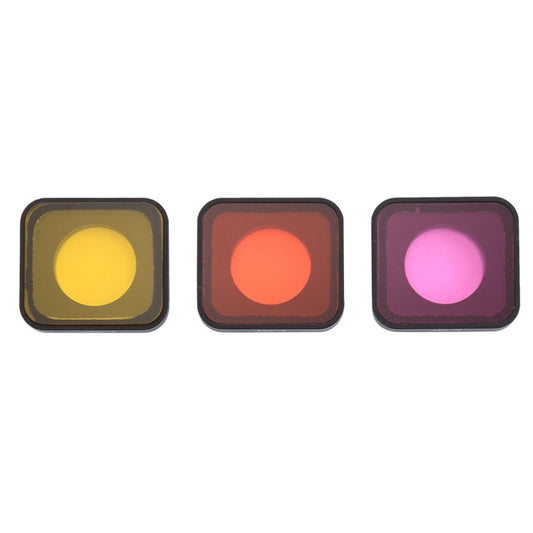 3 in 1 Snap-on Red / Yellow / Purple Color Lens Filter for GoPro HERO6 /5 - DJI & GoPro Accessories by buy2fix | Online Shopping UK | buy2fix