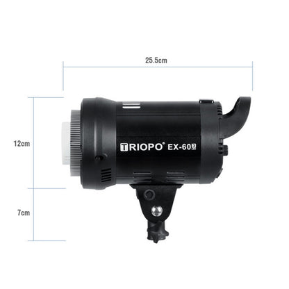 TRIOPO EX-60W Studio Flash Built-in Dissipate Heat System with EX-60III LED Single Light - Shoe Mount Flashes by TRIOPO | Online Shopping UK | buy2fix