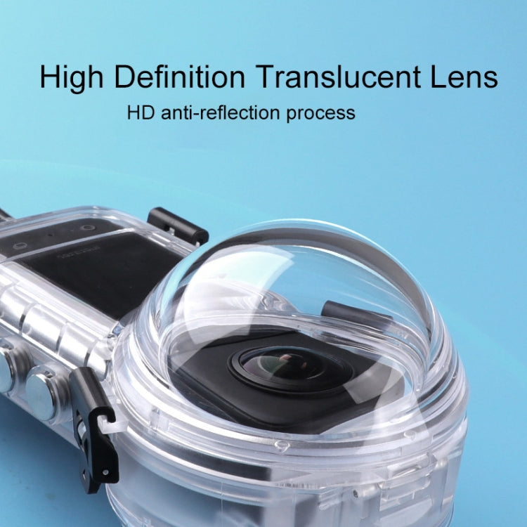 For Insta360 X3 Camera 50m Waterproof Sealed Diving Case (Transparent) by buy2fix