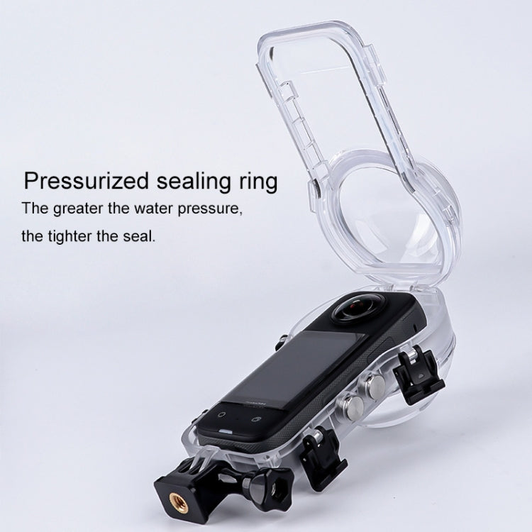 For Insta360 X3 Camera 50m Waterproof Sealed Diving Case (Transparent) by buy2fix