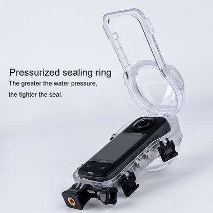 For Insta360 X3 Camera 50m Waterproof Sealed Diving Case (Transparent) by buy2fix