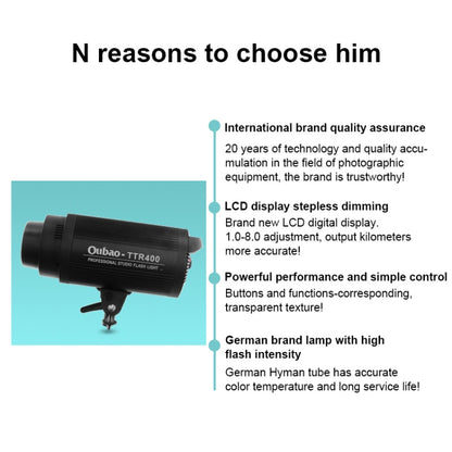 TRIOPO Oubao TTR400W Studio Flash with E27 150W Light Bulb - Shoe Mount Flashes by TRIOPO | Online Shopping UK | buy2fix