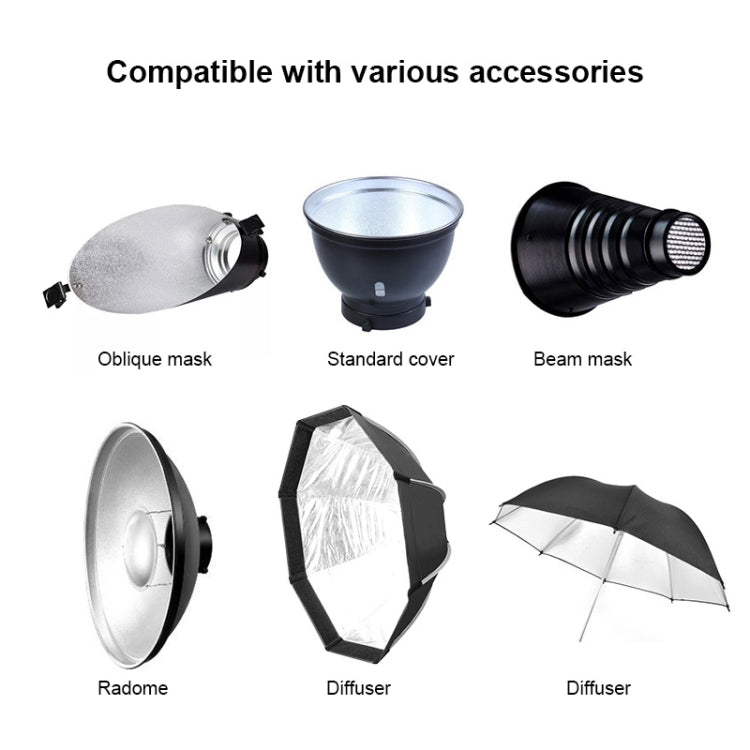 TRIOPO Oubao TTR400W Studio Flash with E27 150W Light Bulb - Shoe Mount Flashes by TRIOPO | Online Shopping UK | buy2fix