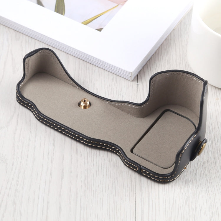 1/4 inch Thread PU Leather Camera Half Case Base for Nikon Z6 / Z7 (Black) - Half Case by buy2fix | Online Shopping UK | buy2fix