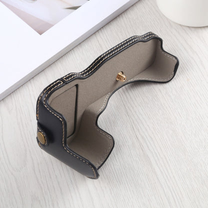 1/4 inch Thread PU Leather Camera Half Case Base for Nikon Z6 / Z7 (Black) - Half Case by buy2fix | Online Shopping UK | buy2fix
