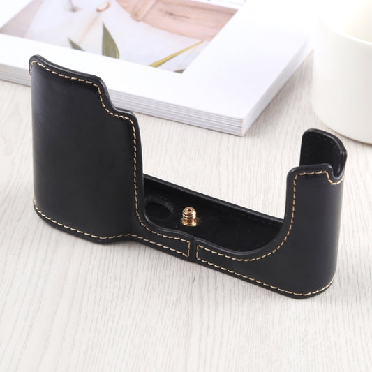 1/4 inch Thread PU Leather Camera Half Case Base for Leica TL (Typ 701) (Black) - Half Case by buy2fix | Online Shopping UK | buy2fix