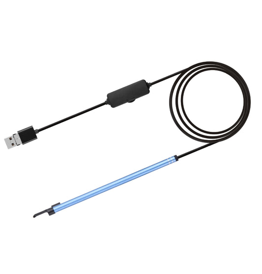 2 in 1 USB HD Visual Earwax Clean Tool Endoscope Borescope with LED Lights & Wifi, Cable length: 2m (Blue) -  by buy2fix | Online Shopping UK | buy2fix