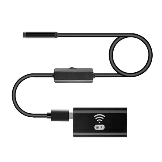 F99 HD Mobile Phone Endoscope, 8mm Waterproof Pipe Endoscope, Wifi Version, Flexible Cord, Length: 1m (Black) -  by buy2fix | Online Shopping UK | buy2fix