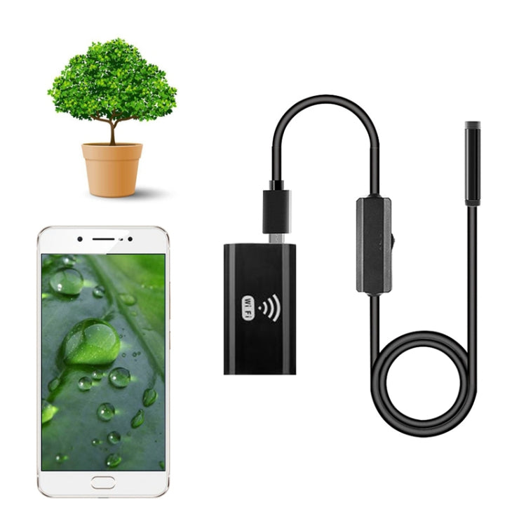 F99 HD Mobile Phone Endoscope, 8mm Waterproof Pipe Endoscope, Wifi Version, Flexible Cord, Length: 1.5m (Black) -  by buy2fix | Online Shopping UK | buy2fix