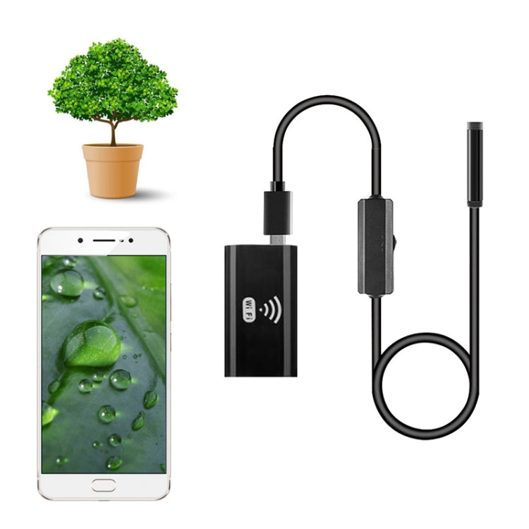 F99 HD Mobile Phone Endoscope, 8mm Waterproof Pipe Endoscope, Wifi Version, Hardwire, Length: 1m (Black) -  by buy2fix | Online Shopping UK | buy2fix