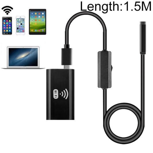 F99 HD Mobile Phone Endoscope, 8mm Waterproof Pipe Endoscope, Wifi Version, Hardwire, Length: 1.5m (Black) -  by buy2fix | Online Shopping UK | buy2fix