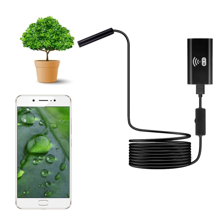 F99 HD Mobile Phone Endoscope, 8mm Waterproof Pipe Endoscope, Wifi Version, Hardwire, Length: 5m (Black) -  by buy2fix | Online Shopping UK | buy2fix