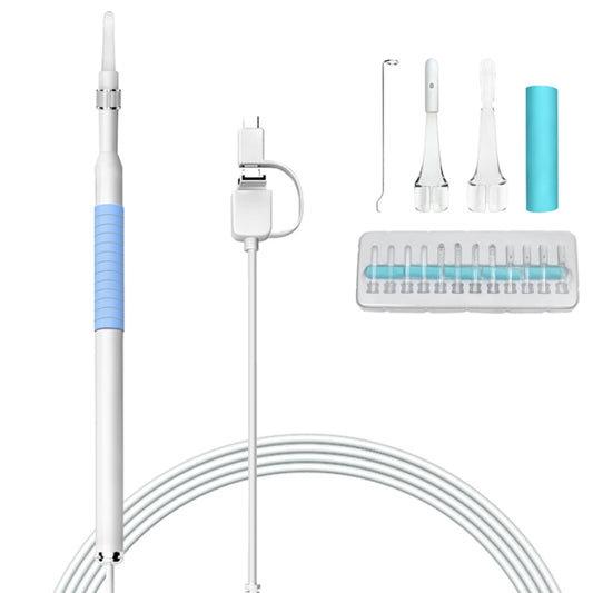 I98 1.3 Million HD Visual Earwax Clean Tool Endoscope Borescope with 6 LEDs, Lens Diameter: 5.5mm (Blue) -  by buy2fix | Online Shopping UK | buy2fix