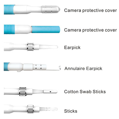 I98 1.3 Million HD Visual Earwax Clean Tool Endoscope Borescope with 6 LEDs, Lens Diameter: 5.5mm (Blue) -  by buy2fix | Online Shopping UK | buy2fix