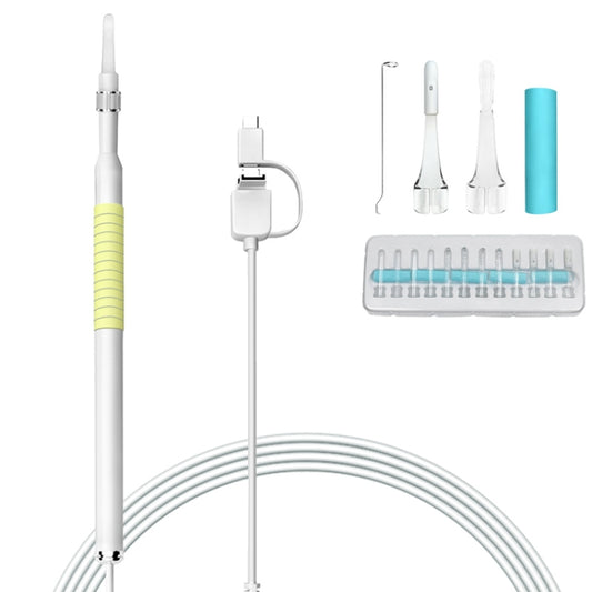 I98 1.3 Million HD Visual Earwax Clean Tool Endoscope Borescope with 6 LEDs, Lens Diameter: 5.5mm (Yellow) -  by buy2fix | Online Shopping UK | buy2fix