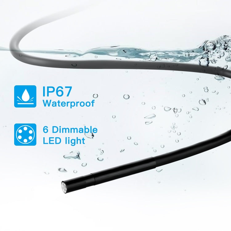 F220 5.5mm HD 5.0MP WIFI Endoscope Inspection Camera with 6 LEDs, Length: 5m -  by buy2fix | Online Shopping UK | buy2fix