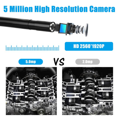 F220 5.5mm HD 5.0MP WIFI Endoscope Inspection Camera with 6 LEDs, Length: 5m -  by buy2fix | Online Shopping UK | buy2fix