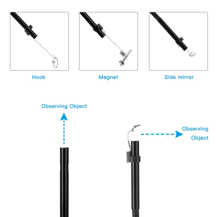 F220 5.5mm HD 5.0MP WIFI Endoscope Inspection Camera with 6 LEDs, Length: 5m -  by buy2fix | Online Shopping UK | buy2fix