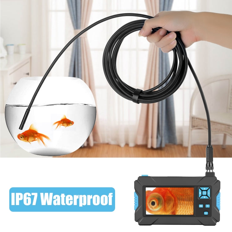P30 5.5mm IP67 Waterproof 4.3 inch HD Portable Endoscope Hard Cable Industrial Endoscope, Cable Length: 2m(Blue) -  by buy2fix | Online Shopping UK | buy2fix