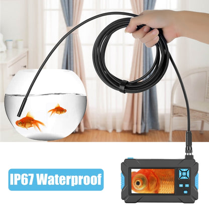 P30 5.5mm IP67 Waterproof 4.3 inch HD Portable Endoscope Hard Cable Industrial Endoscope, Cable Length: 2m(Blue) -  by buy2fix | Online Shopping UK | buy2fix