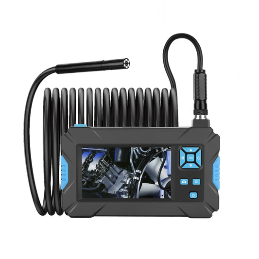 P30 5.5mm IP67 Waterproof 4.3 inch HD Portable Endoscope Hard Cable Industrial Endoscope, Cable Length: 5m(Blue) -  by buy2fix | Online Shopping UK | buy2fix
