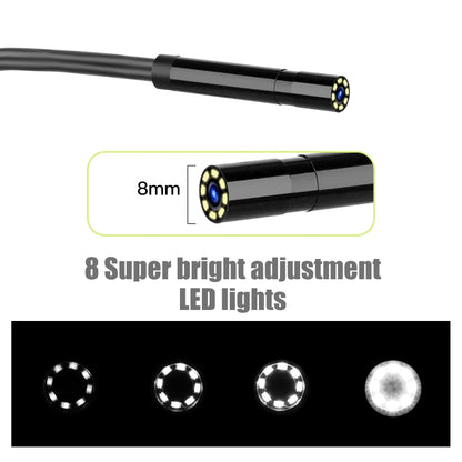 P30 8mm IP67 Waterproof 4.3 inch HD Portable Endoscope Hard Cable Industrial Endoscope, Cable Length: 5m(Green) -  by buy2fix | Online Shopping UK | buy2fix