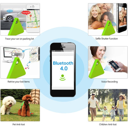 HCX003 Triangle Two-way Smart Bluetooth Anti-lost Keychain Finder (Black) - Anti-lost Alarm by buy2fix | Online Shopping UK | buy2fix