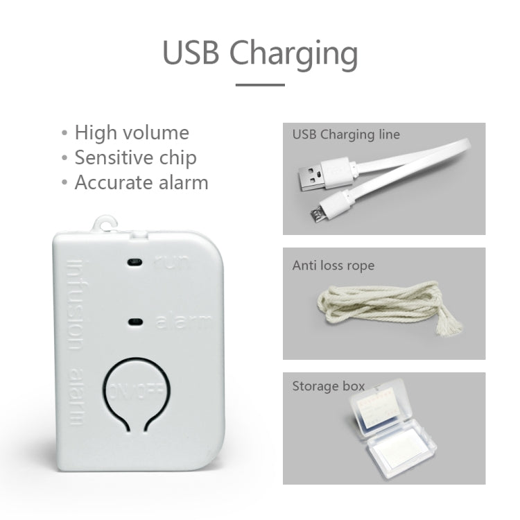 5 PCS BJYSY-001 Infusion Reminder Alarm Sensor Monitor Hospital Security(White) - Others Alarm by buy2fix | Online Shopping UK | buy2fix