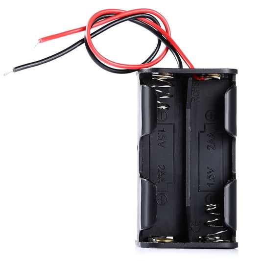 5pcs LandaTianrui LDTR-DJ002 6V 4 x AA Batteries Case Storage Holder with 18cm Cable for Arduino (Black) - Other Accessories by buy2fix | Online Shopping UK | buy2fix