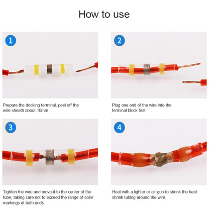 100 PCS / Box Professional Water Resistant Solder Ring Heat-shrinkable Tube by buy2fix