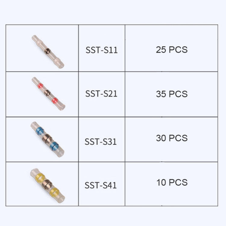 100 PCS / Box Professional Water Resistant Solder Ring Heat-shrinkable Tube by buy2fix