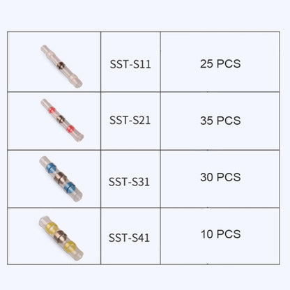 100 PCS / Box Professional Water Resistant Solder Ring Heat-shrinkable Tube by buy2fix