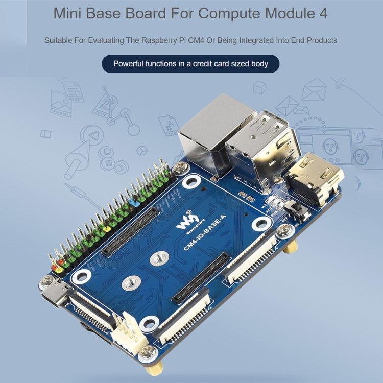 Waveshare Mini Base Board A for Raspberry Pi Compute Module 4 by WAVESHARE