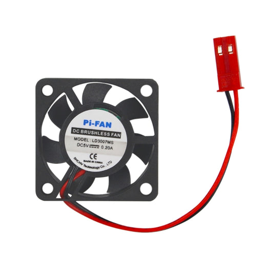 DC 5V 0.2A Mini Computer Case Cooler Cooling Fan with Screws Parts for Raspberry Pi 3B / 2B / B+, Size: 30x30x8mm(Black) - Raspberry Pi Accessories by buy2fix | Online Shopping UK | buy2fix