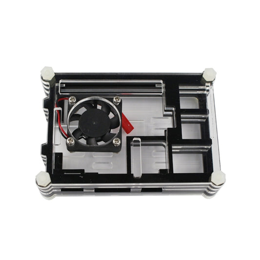 9 Layers Acrylic Box Shell Case with Cooling Fan for Raspberry pi 3(Black) - Raspberry Pi Accessories by buy2fix | Online Shopping UK | buy2fix