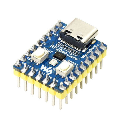 Carte MCU de type Pico Waveshare RP2040-Zero basée sur Raspberry Pi MCU RP2040, avec version mini-tête d'épingle