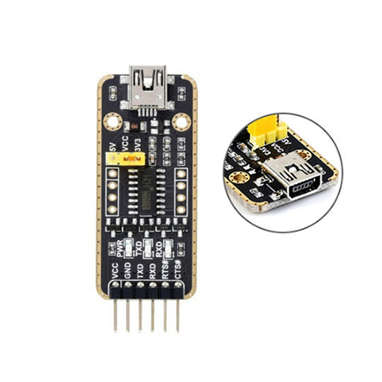Waveshare Mini-USB-zu-UART-Übertragungsmodulanschlüsse mit hoher Bandrate