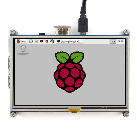 WAVESHARE 5 Inch HDMI LCD 800x480 Touch Screen  for Raspberry Pi - LCD & LED Display Module by buy2fix | Online Shopping UK | buy2fix