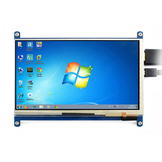 WAVESHARE 7 Inch HDMI LCD (C) 1024x600 Touch Screen  for Raspberry Pi with Bicolor Case - LCD & LED Display Module by buy2fix | Online Shopping UK | buy2fix