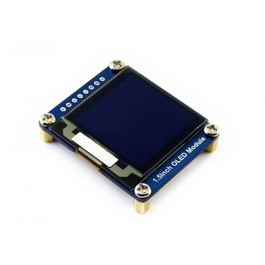 WAVESHARE 128x128 General 1.5inch OLED Display Module 16 Gray Scale with SPI/I2C Interface - LCD & LED Display Module by buy2fix | Online Shopping UK | buy2fix