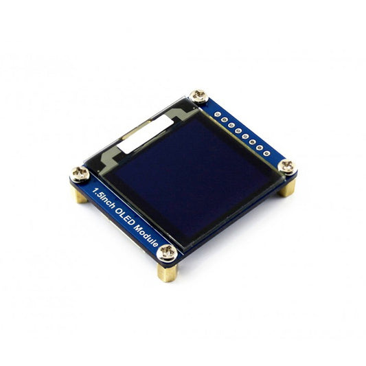 WAVESHARE 128x128 General 1.5inch OLED Display Module 16 Gray Scale with SPI/I2C Interface - LCD & LED Display Module by buy2fix | Online Shopping UK | buy2fix